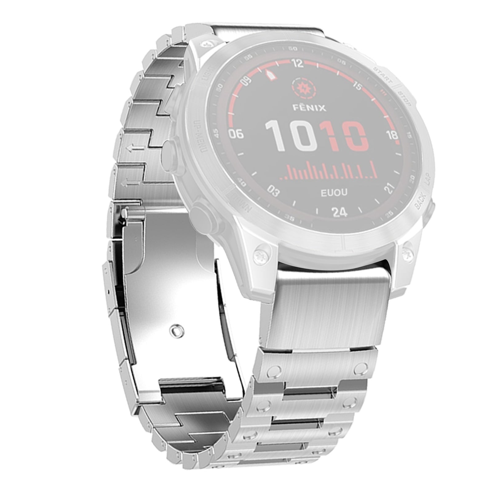 For Garmin Epix Gen2 Fenix 7 Descent G1 Instinct 2 Watch Strap Stainless Steel Watch Band 22mm Replacement Strap with Folding Clasp For Garmin Epix Gen2 Fenix 7 Descent G1 Instinct 2 Watch Strap Stainless Steel Watch Band 22mm Replacement Strap with Folding Clasp